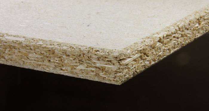 Particleboard made with hemp
