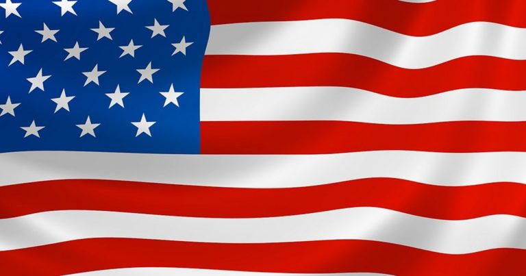 American flags made with hemp