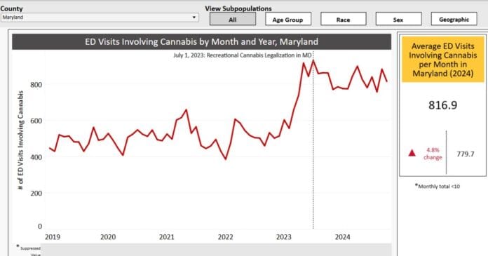 Maryland cannabis dashboard