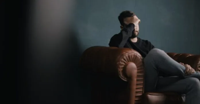 An anxious person