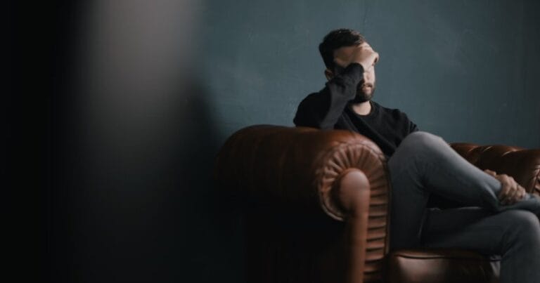 An anxious person